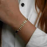 Adjustable Cord Name Rakhi Bracelet