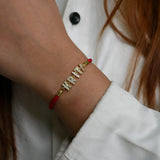 Adjustable Cord Name Rakhi Bracelet