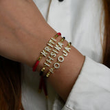 Adjustable Cord Name Rakhi Bracelet