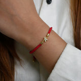 Cord Initial Rakhi Bracelet