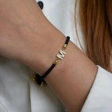 Cord Initial Rakhi Bracelet