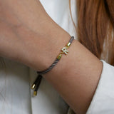 Cord Initial Rakhi Bracelet
