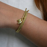 Halo Magnetic Initial Bracelet