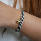 Halo Magnetic Initial Bracelet