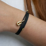 Halo Magnetic Initial Bracelet