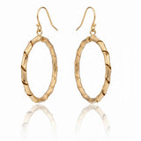 Twisted Circular Earrings