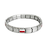 Monaco Flag Italian Bracelet