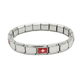 Switzerland Flag Italian Bracelet