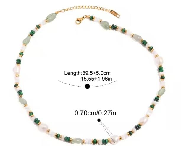 Wild Fern & Pearl Necklace