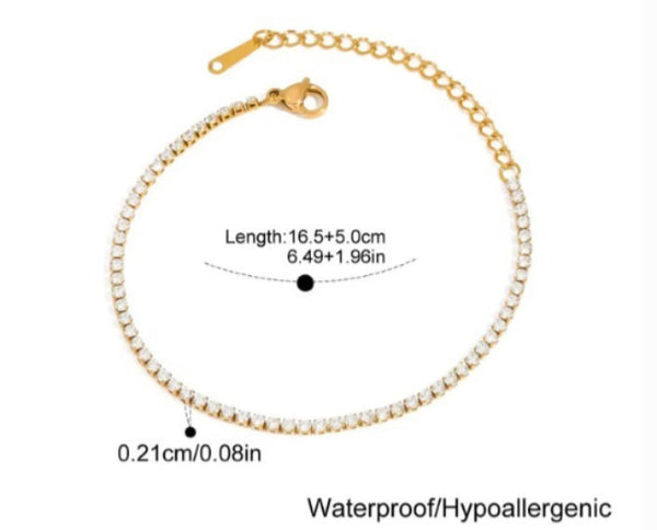 The Thinnest Tennis Bracelet
