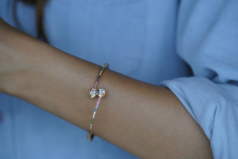 Sleek Multi Stone Bracelet