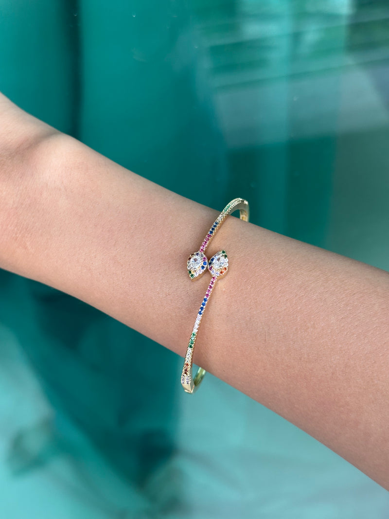 Sleek Multi Stone Bracelet