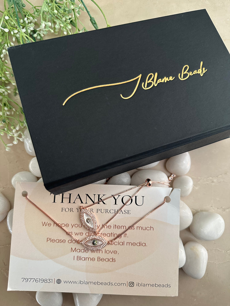 Rose Gold Nova Evil Eye Set