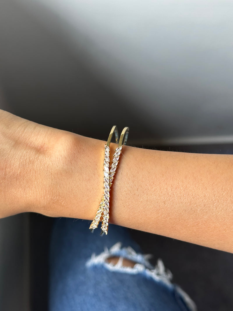 Studded Cross Cuff
