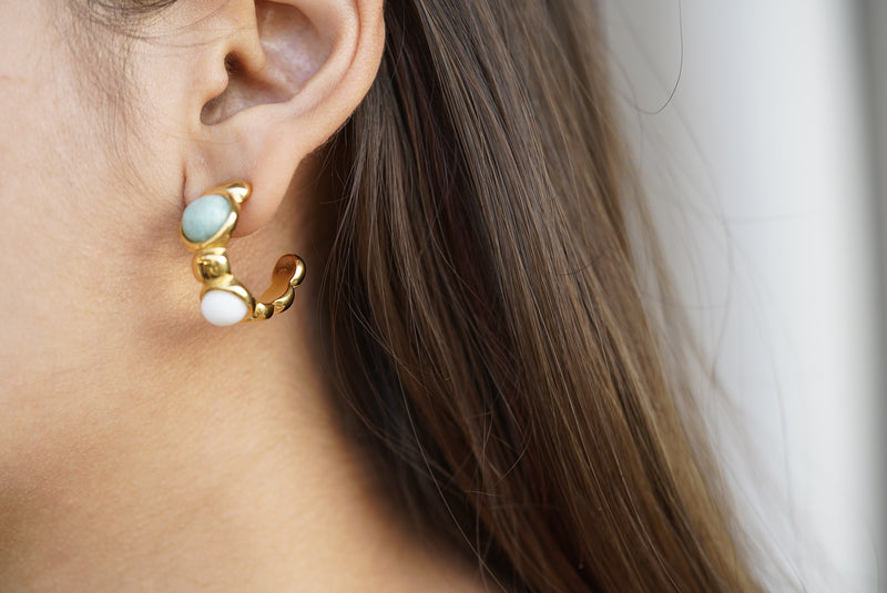 Turquoise Gemstone Stud