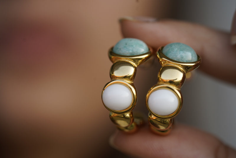 Turquoise Gemstone Stud