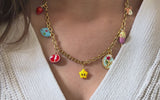 Create your own colourful charm necklace