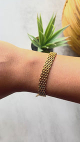 Gold Mesh Bracelet