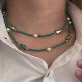 Emerald Ocean Layered Necklace