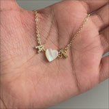 You & I Pearl Heart Necklace (Bestseller)
