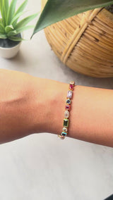 Gem Confetti Tennis Bracelet