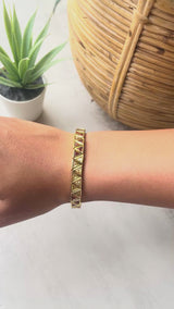 Iced Out Triangular Tennis Bracelet