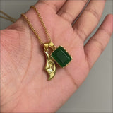 Green Stone With Half Moon