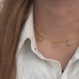 Personalized Crystal Name Necklace  (Due to High Demand Ships After 10 Business Days)