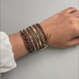 Champagne Beaded Wrap Bracelet (Bestseller)