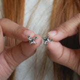 Silver Stardust Earrings