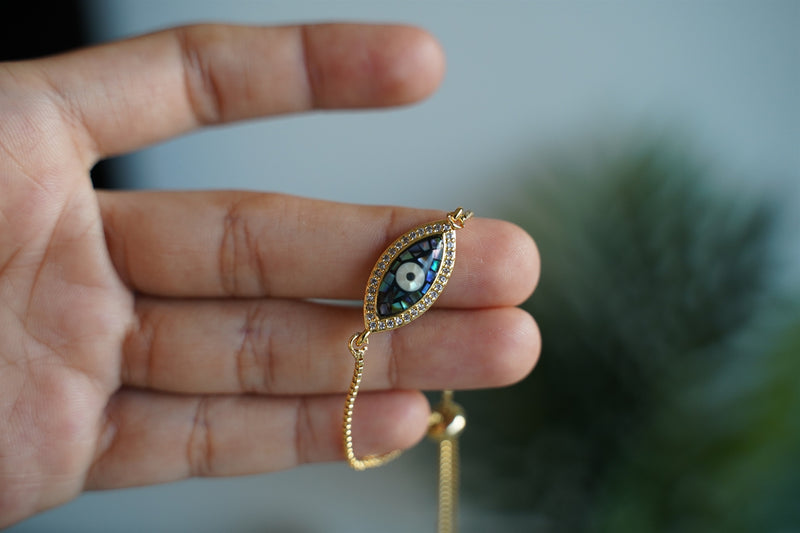 Cosmic Evil Eye Stud Bracelet
