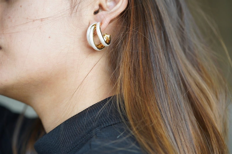 White Triple Hoop