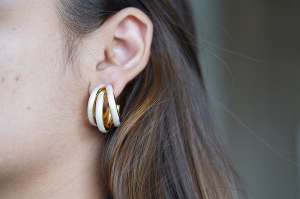 White Triple Hoop