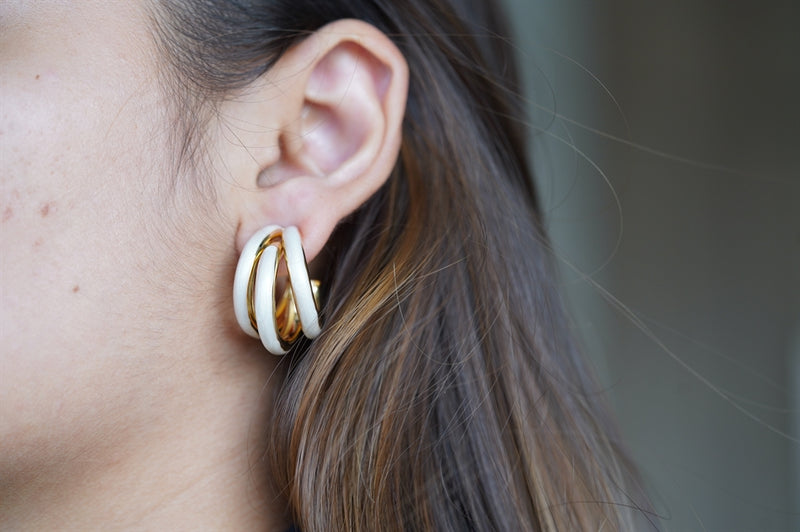 White Triple Hoop