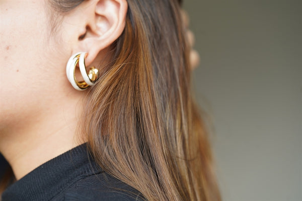 White Triple Hoop