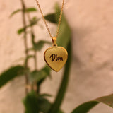 Personalized Heart shape necklace