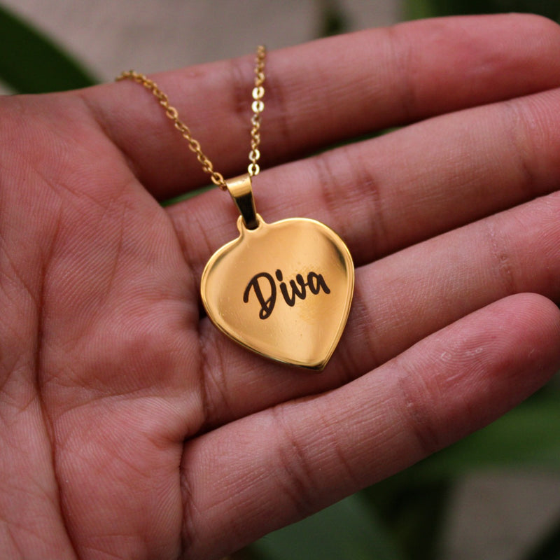 Personalized Heart shape necklace