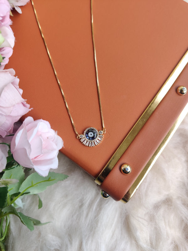 Crystal Evil eye necklace