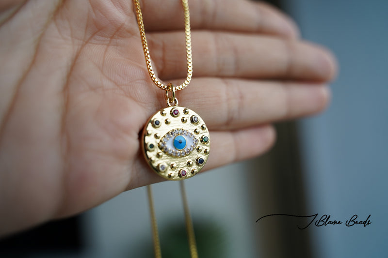 Contemporary Evil Eye Necklace