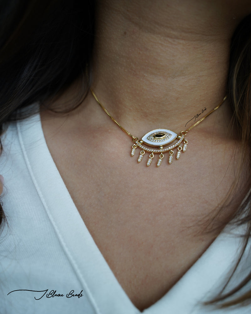 Egyptian evil eye necklace