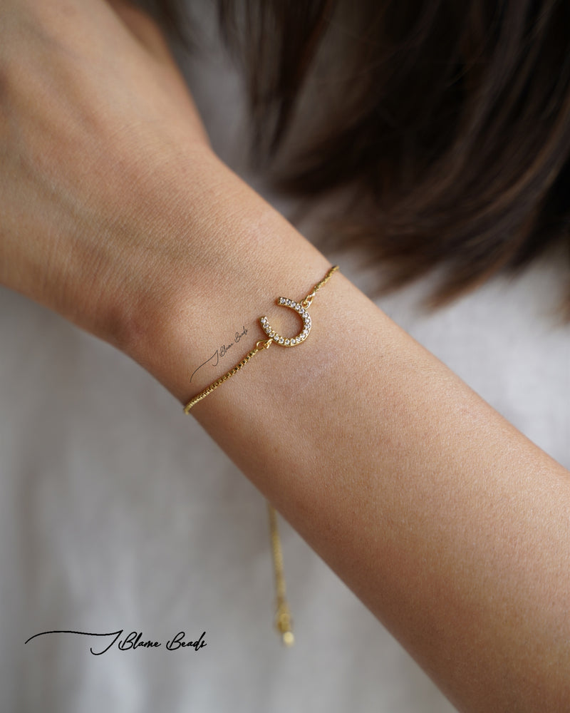 Studded Horseshoe Bracelet