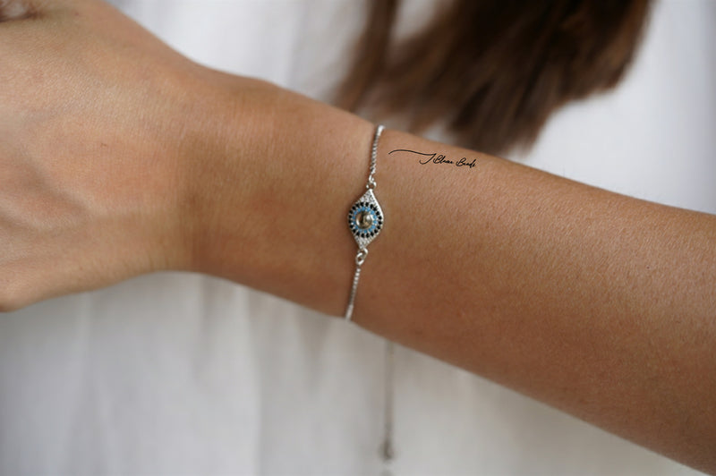Egyptian evil eye bracelet