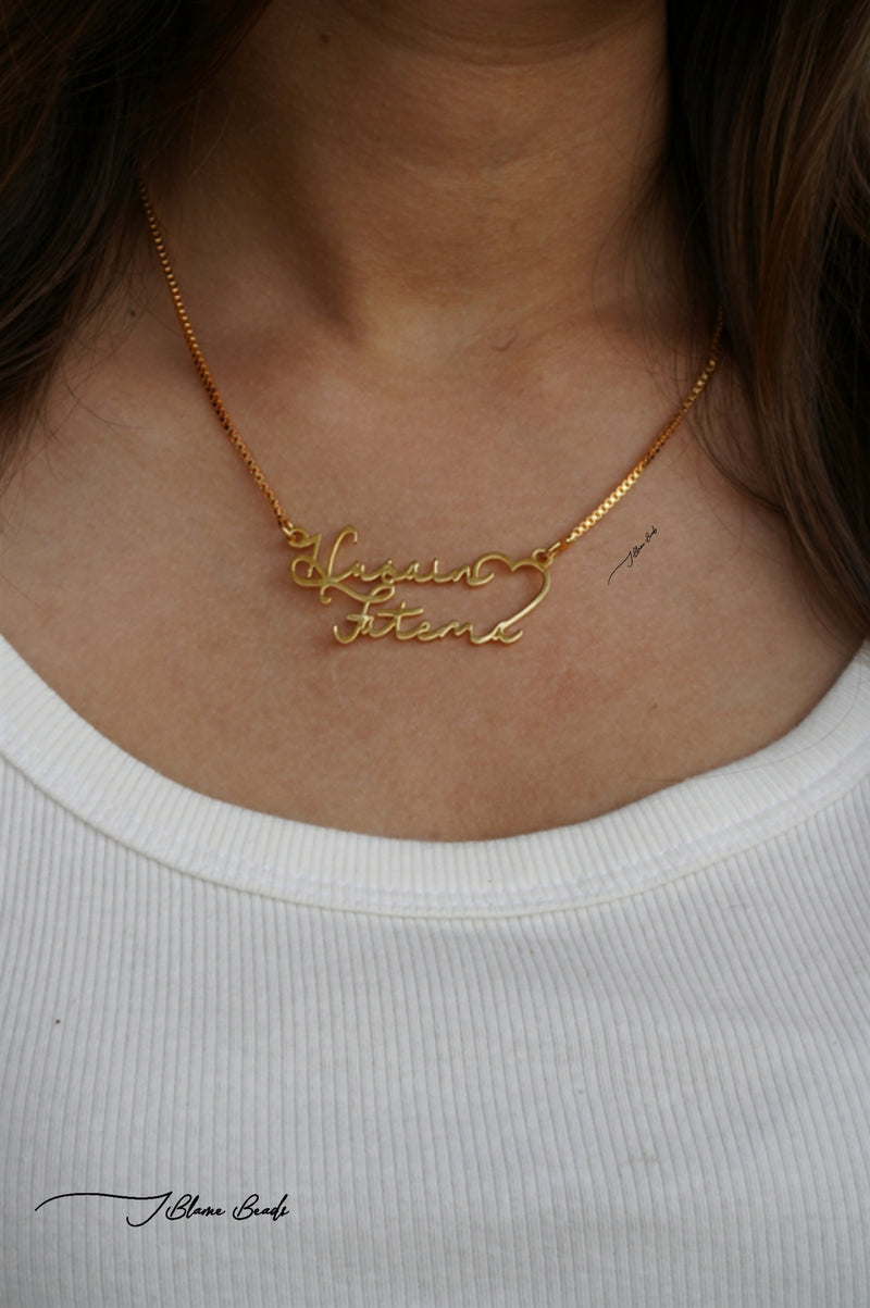 Personalized Double Name Necklace