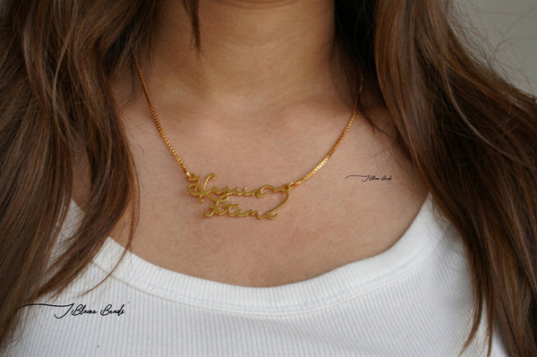 Personalized Double Name Necklace