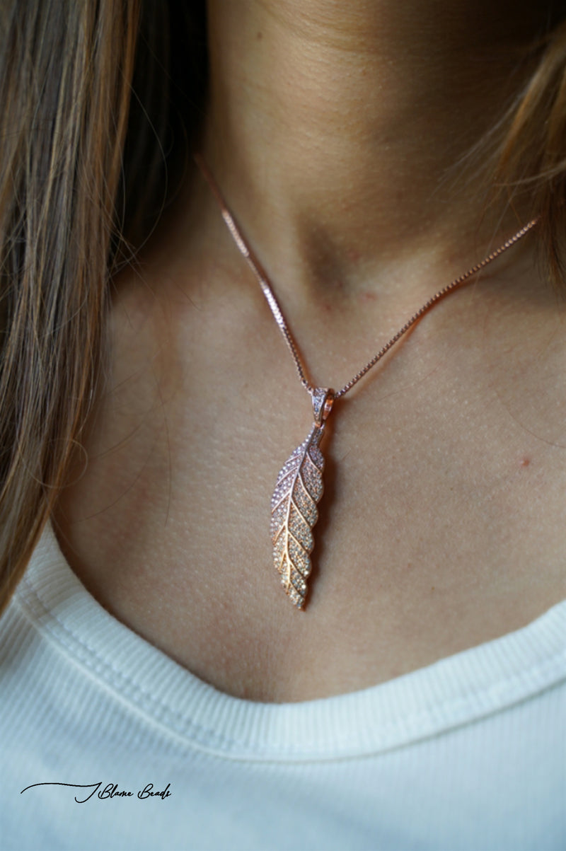 Ombre Leaf necklace