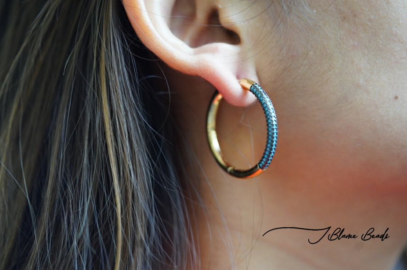 Studded Hoops earrings