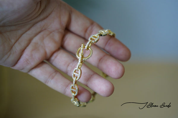 Link chain cuff