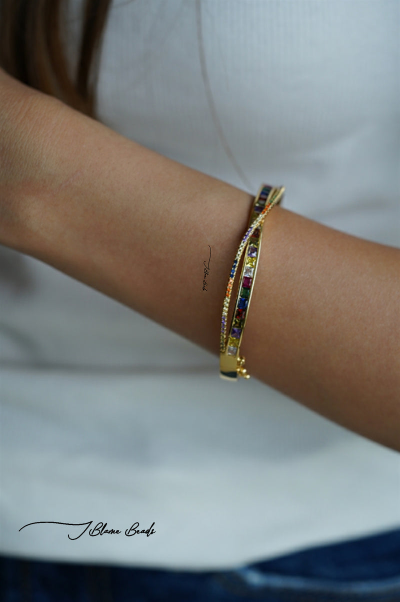 Multi-color Twisted Cuff
