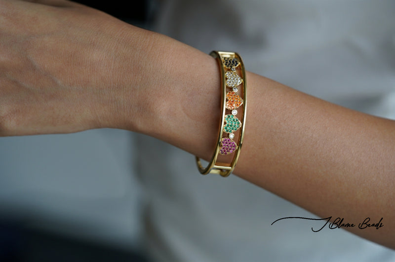 Multi-colored Heart Bracelet