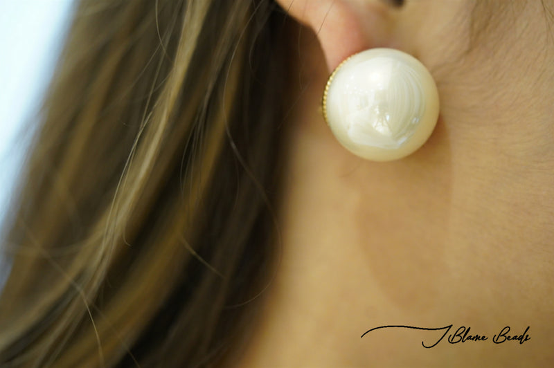 Oversized Pearl Earrings